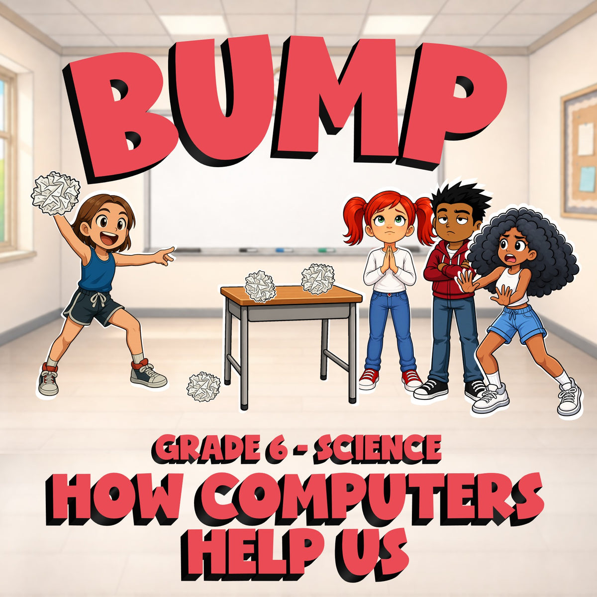How Computers Help Us BUMP Science Game - No Prep Grade 6 Review Activity