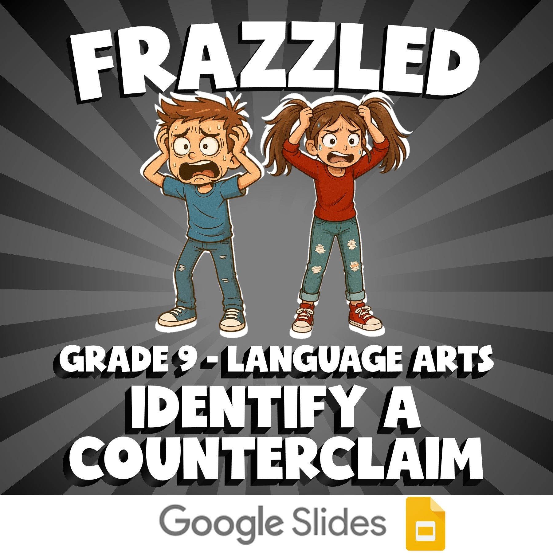Identify a Counterclaim FRAZZLED ELA Game - No Prep Grade 9 Review Activity