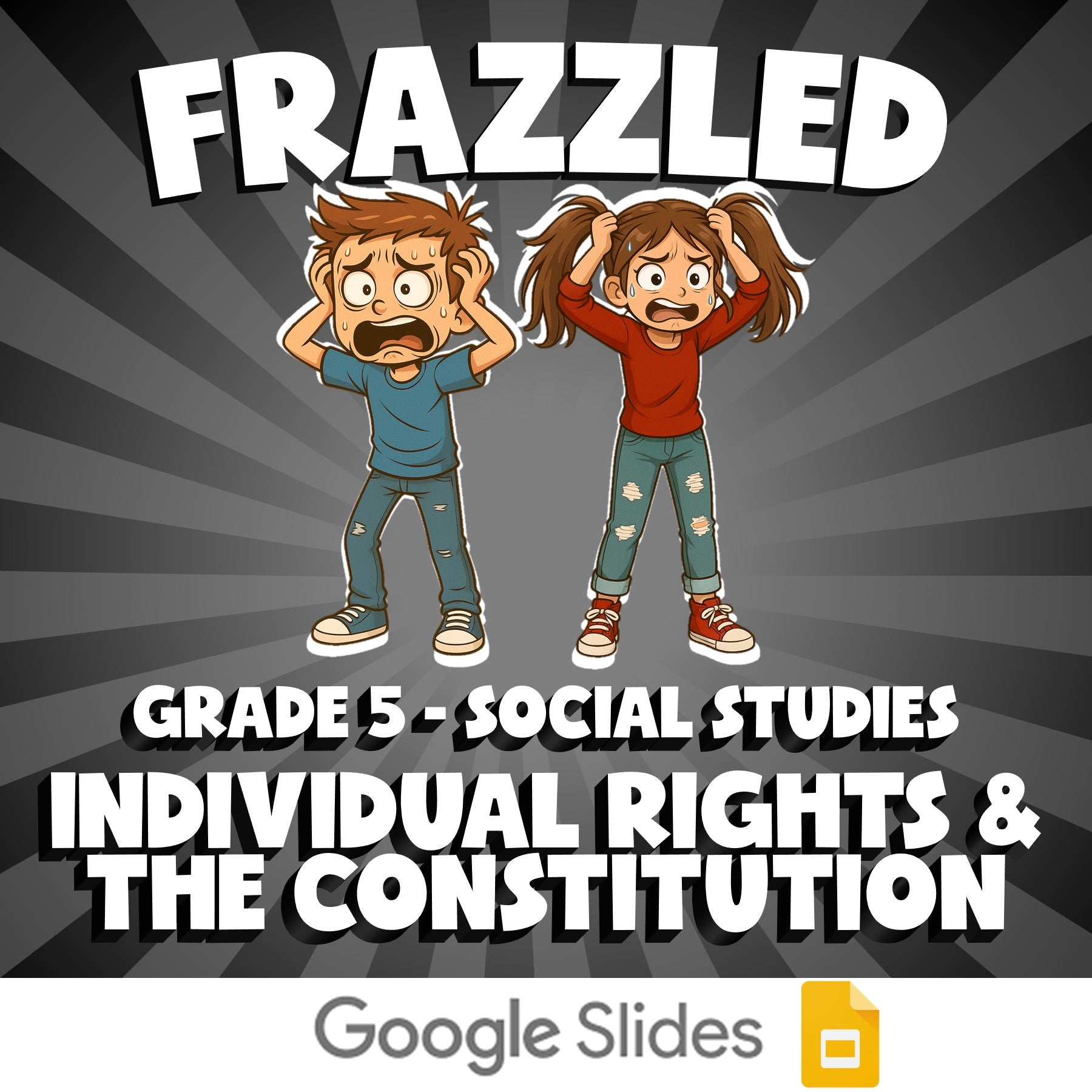 Individual Rights & the Constitution FRAZZLED Socials Game - No Prep Grade 5