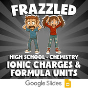 Ionic Charges & Formula Units FRAZZLED Science Game - No Prep Chemistry Review