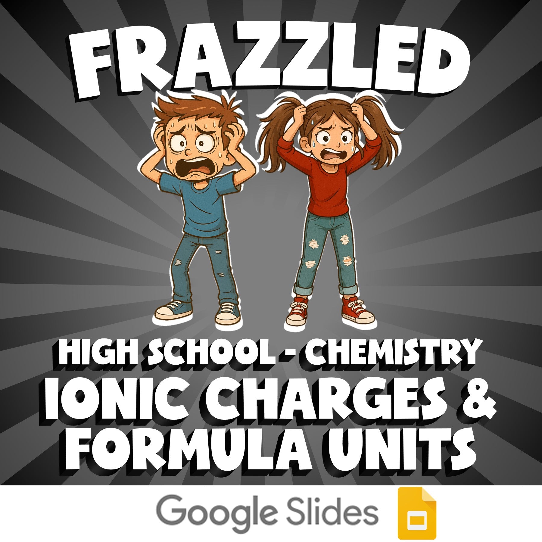 Ionic Charges & Formula Units FRAZZLED Science Game - No Prep Chemistry Review