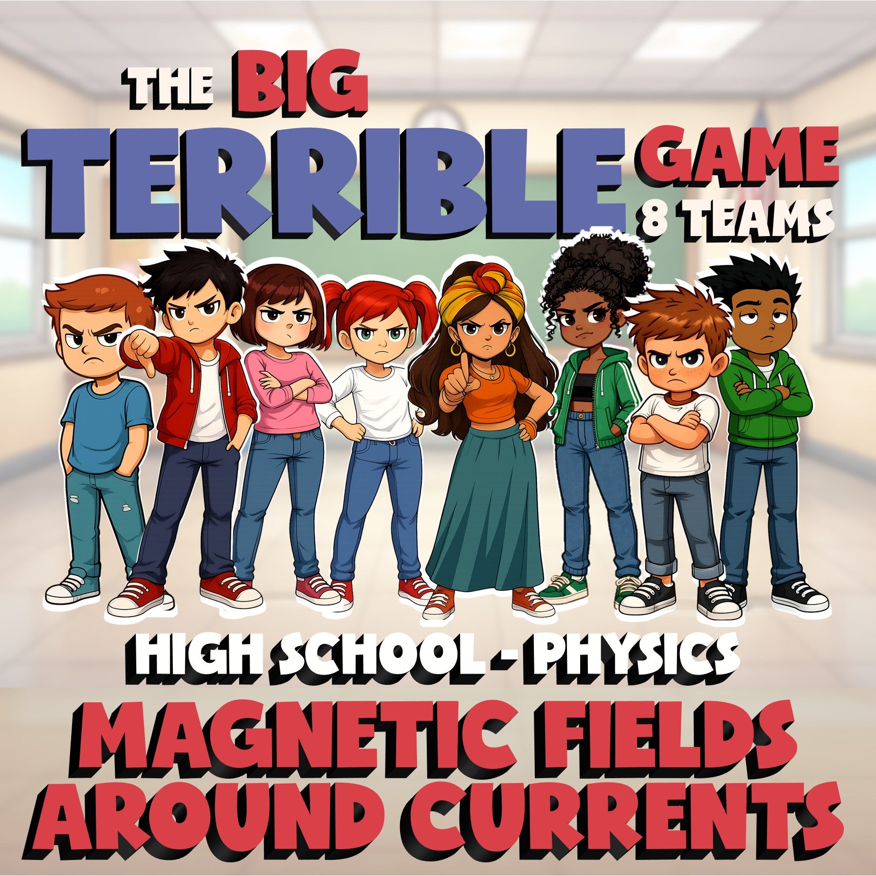 Magnetic Fields Around Currents BIG TERRIBLE GAME - Physics Science Review