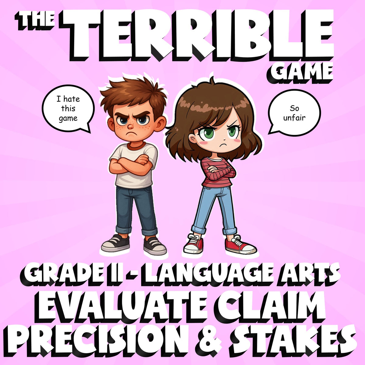 Evaluate Claim Precision & Stakes THE TERRIBLE GAME - Grade 11 ELA Review