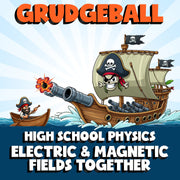 Electric & Magnetic Fields Together GRUDGEBALL Science Game - No Prep Physics