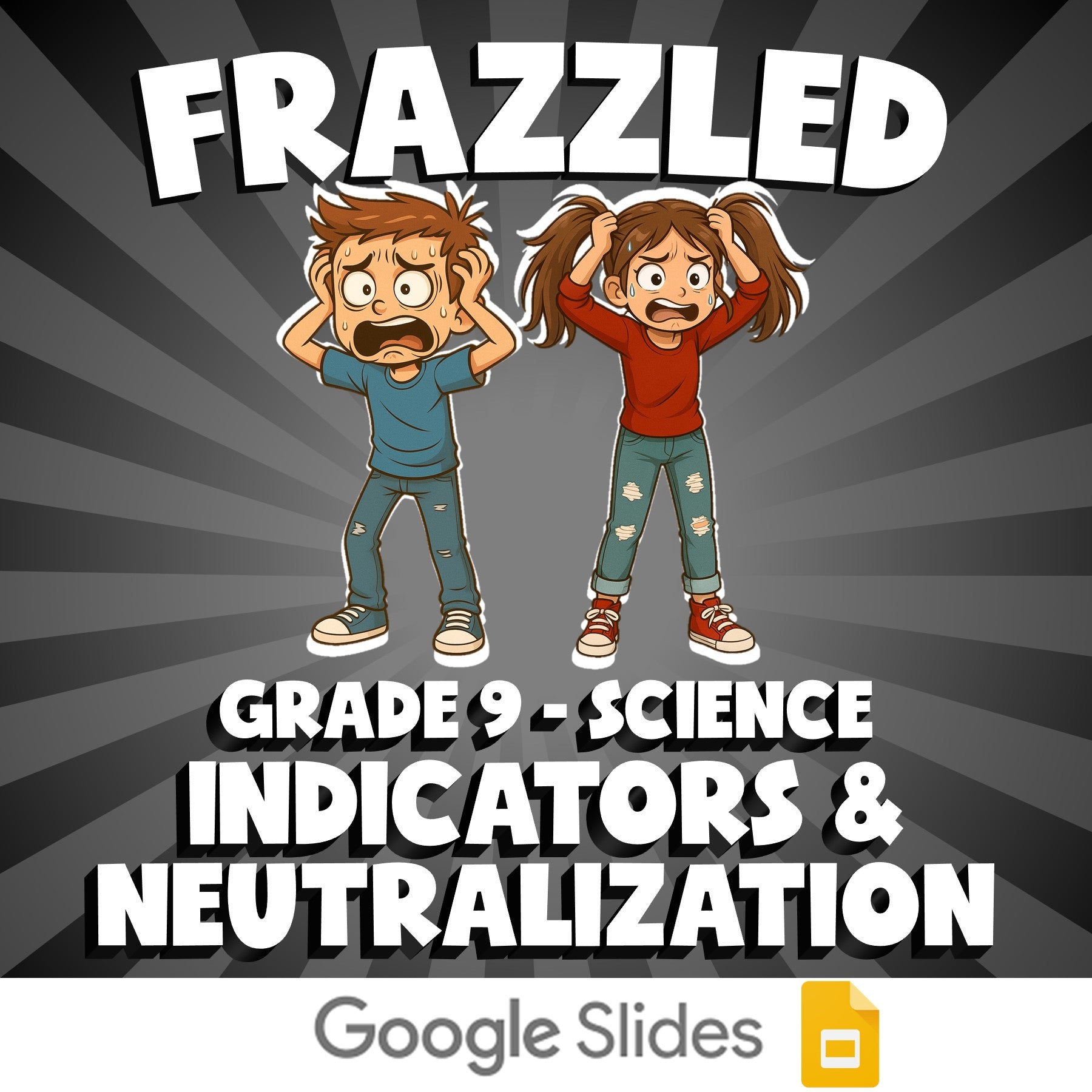 Indicators & Neutralization FRAZZLED Science Game - No Prep Grade 9 Review