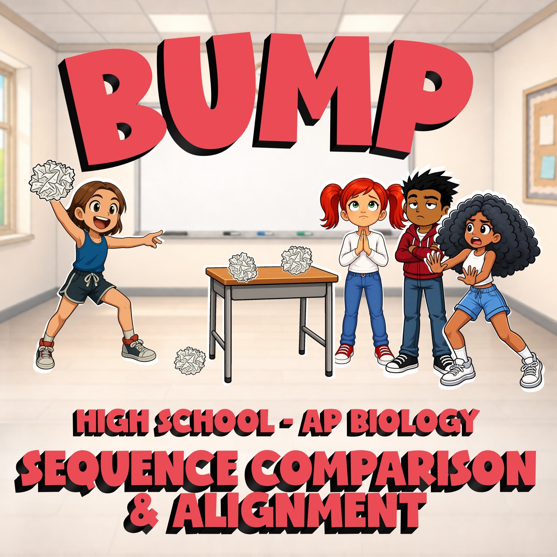 Sequence Comparison & Alignment BUMP Science Game - No Prep AP Biology Review