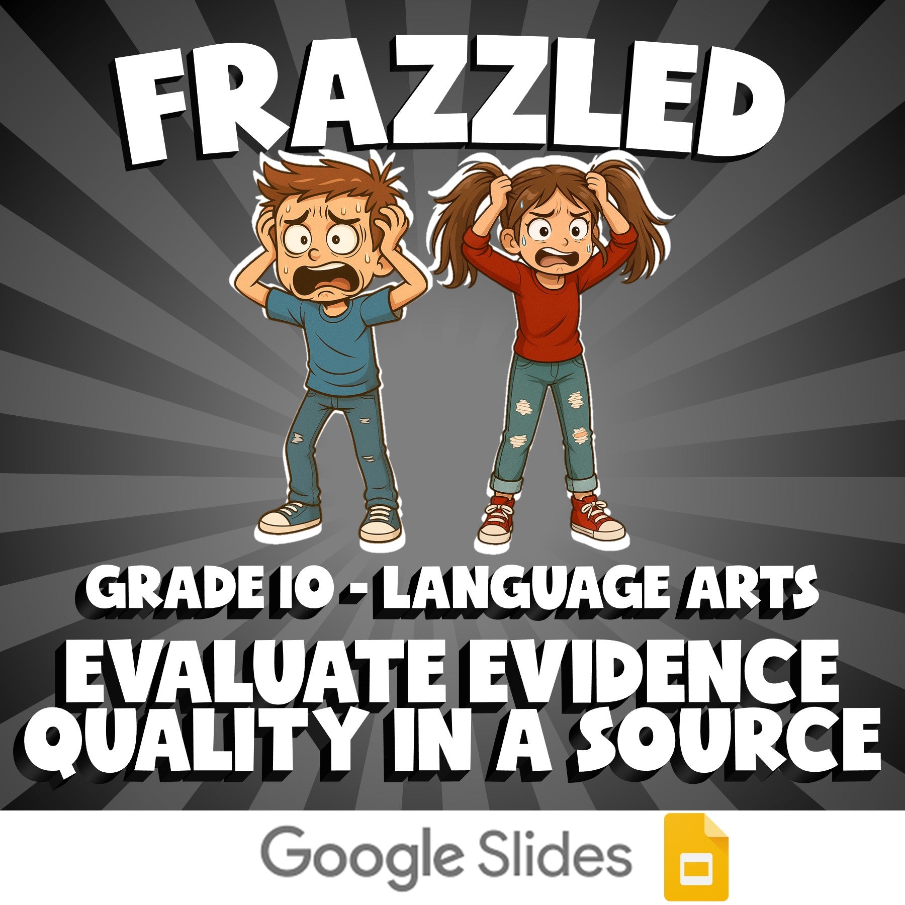 Evaluate Evidence Quality in a Source FRAZZLED ELA Game - No Prep Grade 10