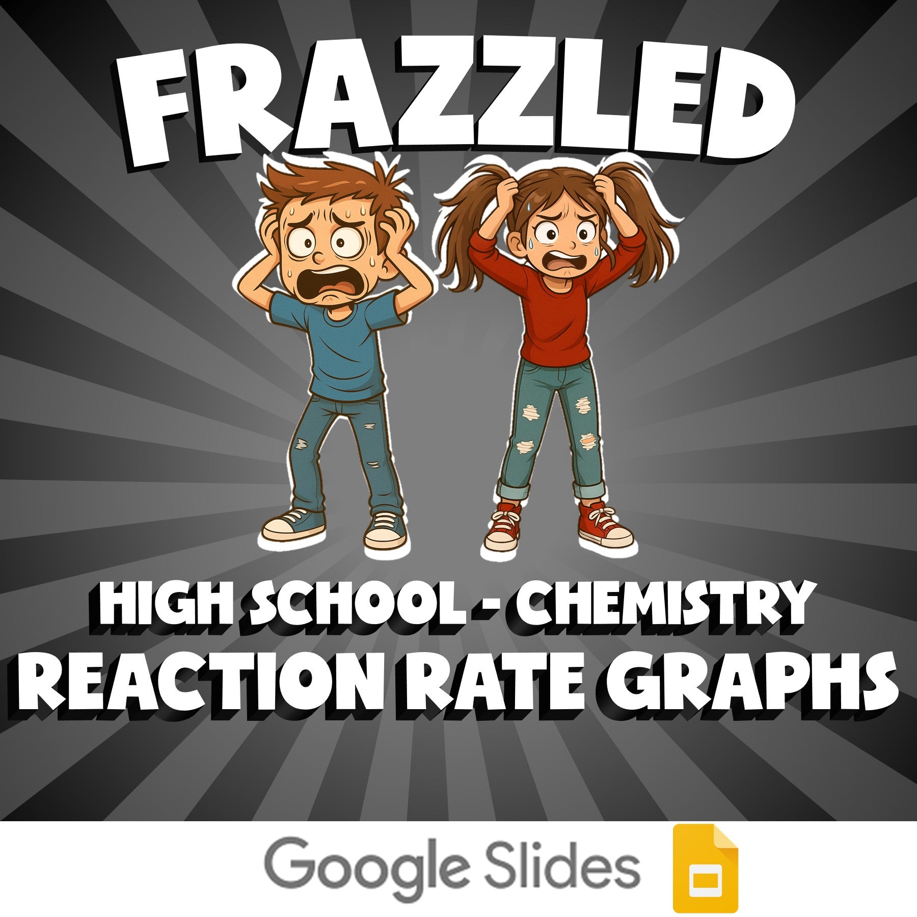 Reaction Rate Graphs FRAZZLED Science Game - No Prep Chemistry Review Activity