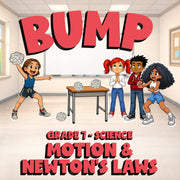 Motion & Newton’s Laws BUMP Science Game - No Prep Grade 7 Review Activity