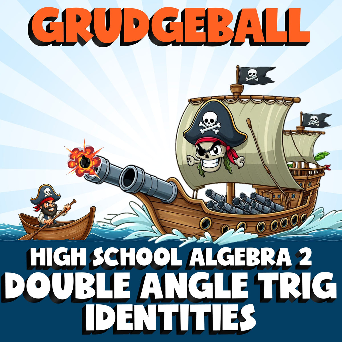 Double Angle Trig Identities GRUDGEBALL Math Game - No Prep Algebra 2 Review
