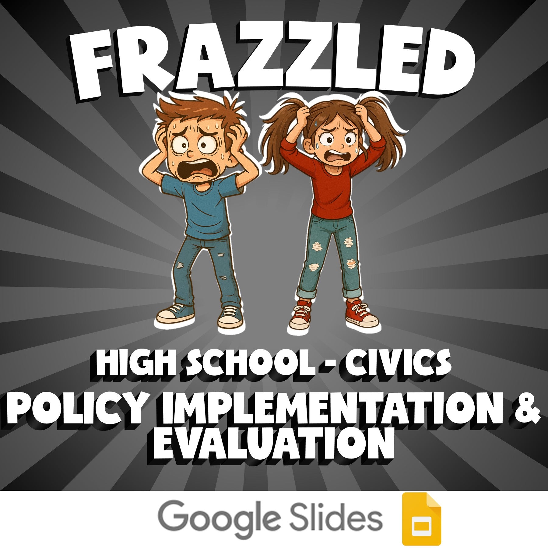 Policy Implementation & Evaluation FRAZZLED Civics Game - No Prep Review
