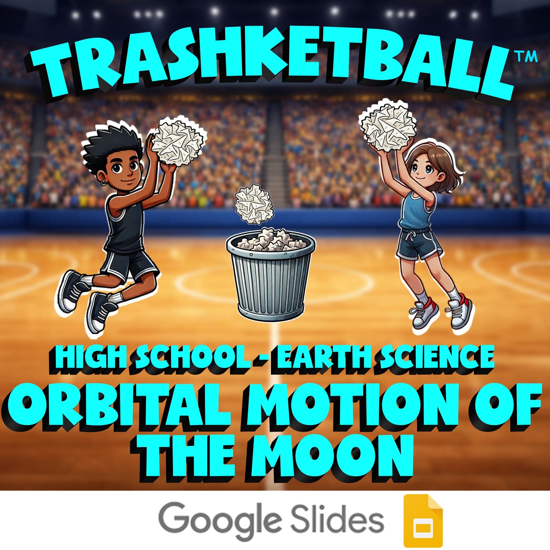 Orbital Motion of the Moon TRASHKETBALL Game - No Prep Earth Science Review