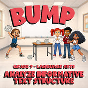 Analyze Informative Text Structure BUMP ELA Game - No Prep Grade 9 Review
