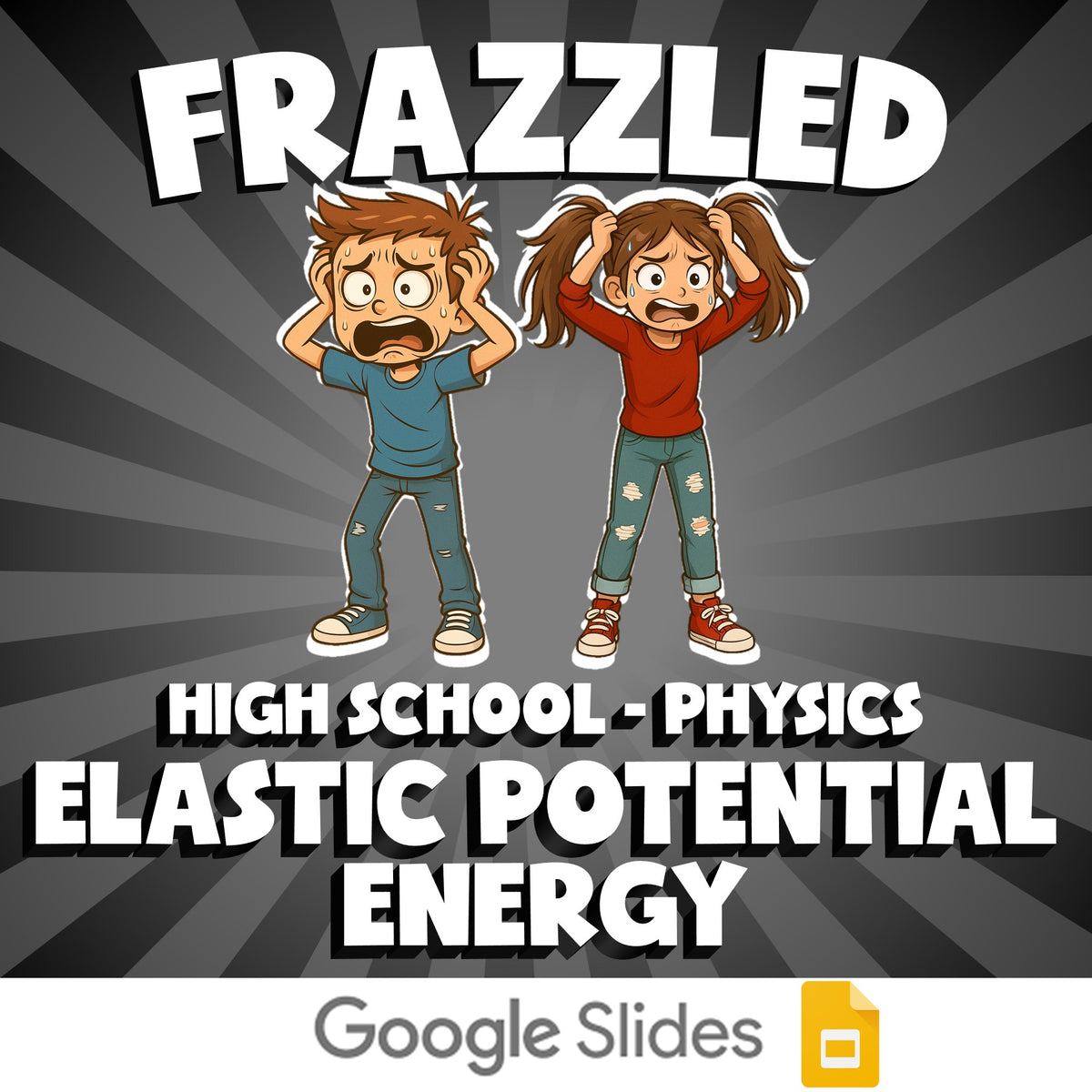 Elastic Potential Energy FRAZZLED Science Game - No Prep Physics Review Activity