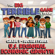 U.S. Regional Economic Growth BIG TERRIBLE GAME - No Prep Grade 5 Socials Review