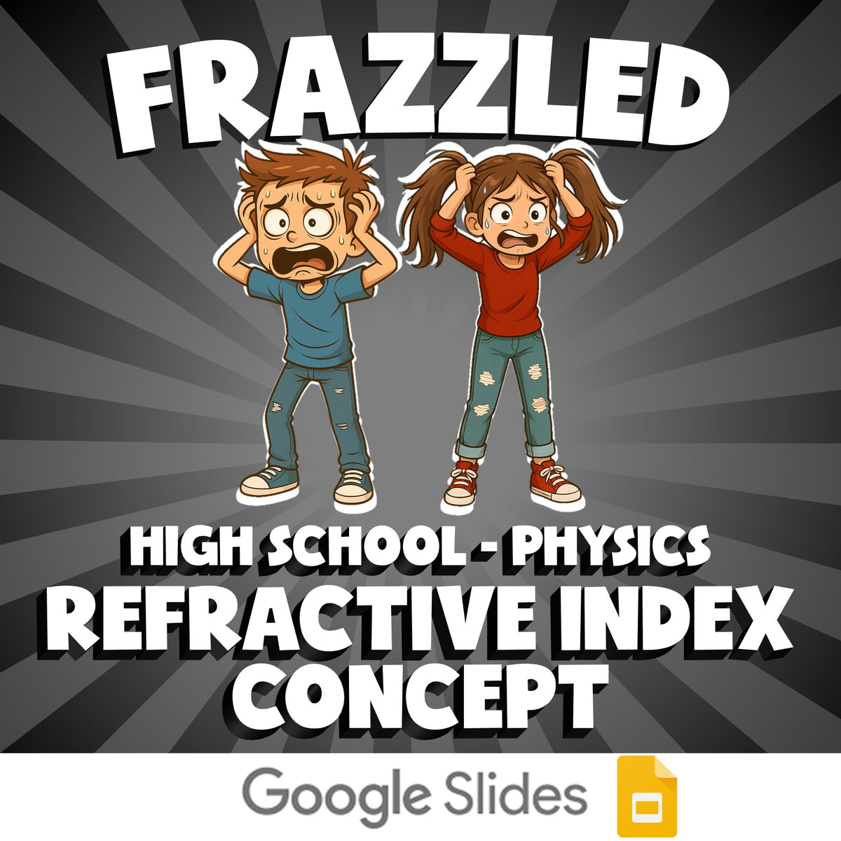 Refractive Index Concept FRAZZLED Science Game - No Prep Physics Review Activity