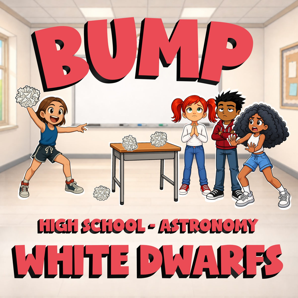 White Dwarfs BUMP Science Game - No Prep Astronomy Review Activity