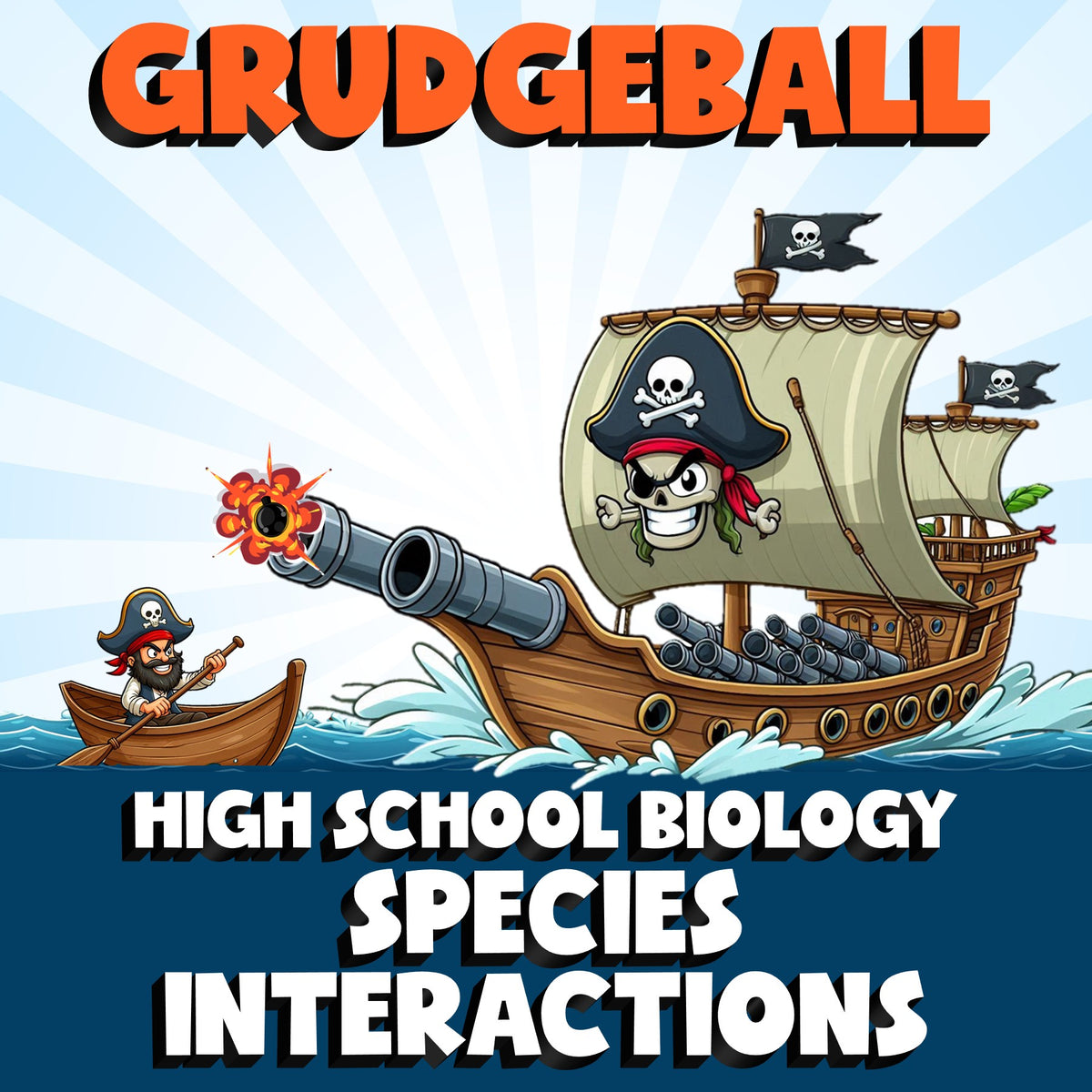 Species Interactions GRUDGEBALL Science Game - No Prep Biology Review Activity