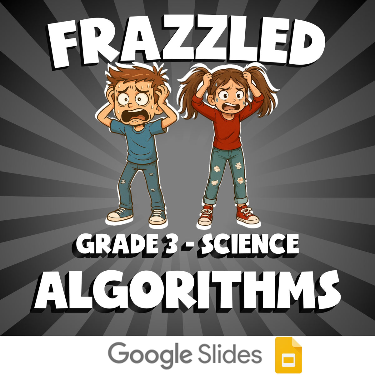 Algorithms FRAZZLED Science Game - No Prep Grade 3 Review Activity