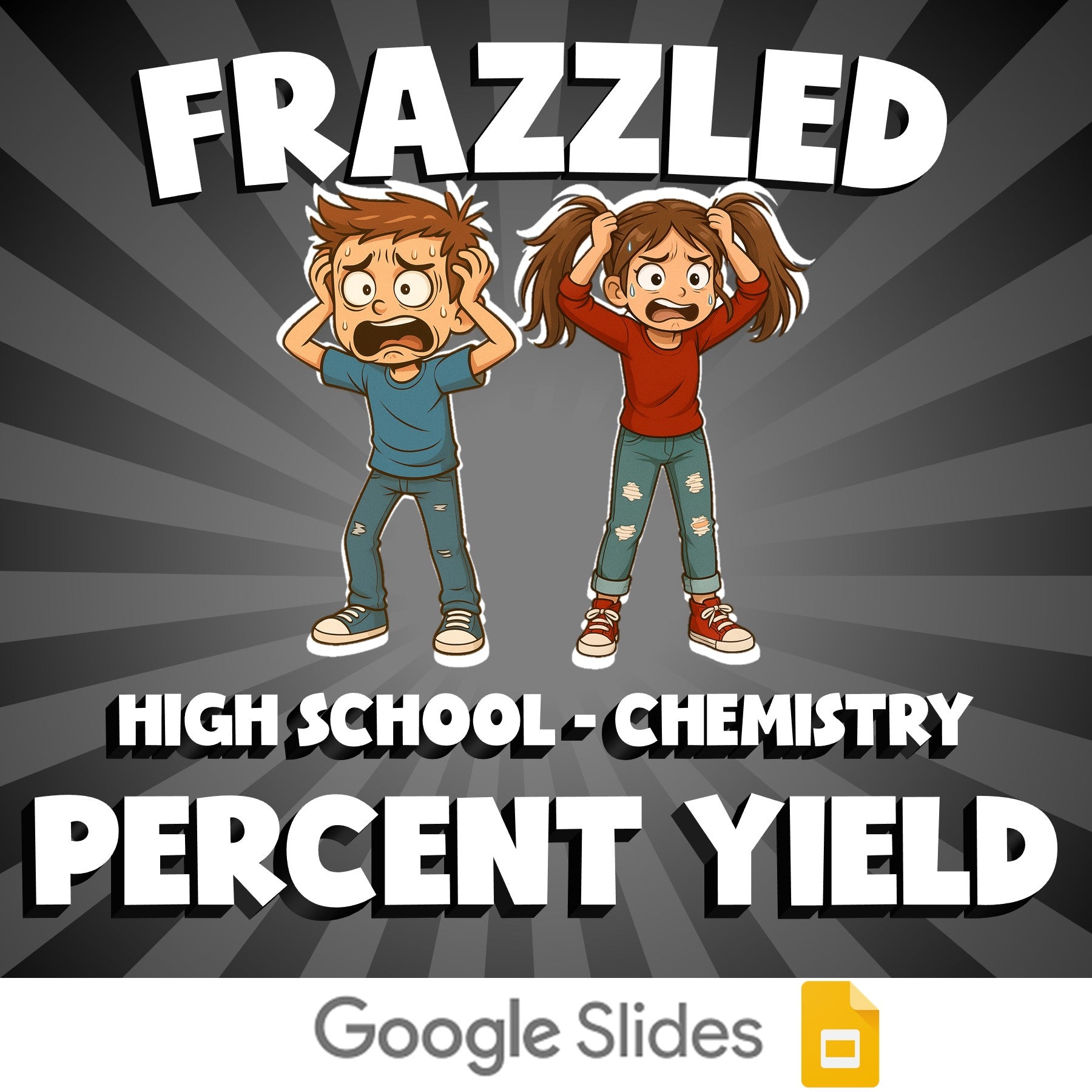 Percent Yield FRAZZLED Science Game - No Prep Chemistry Review Activity