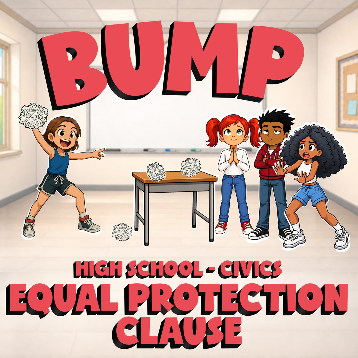 Equal Protection Clause BUMP Civics Game - No Prep Review Activity