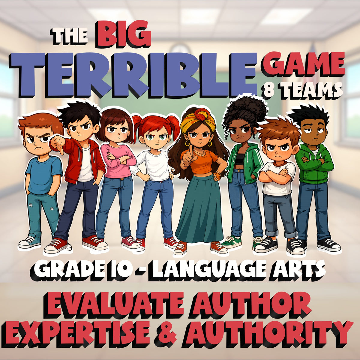 Evaluate Author Expertise & Authority BIG TERRIBLE GAME - Grade 10 ELA Review