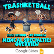 Medical Specialties Overview TRASHKETBALL Science Game - No Prep AP Biology