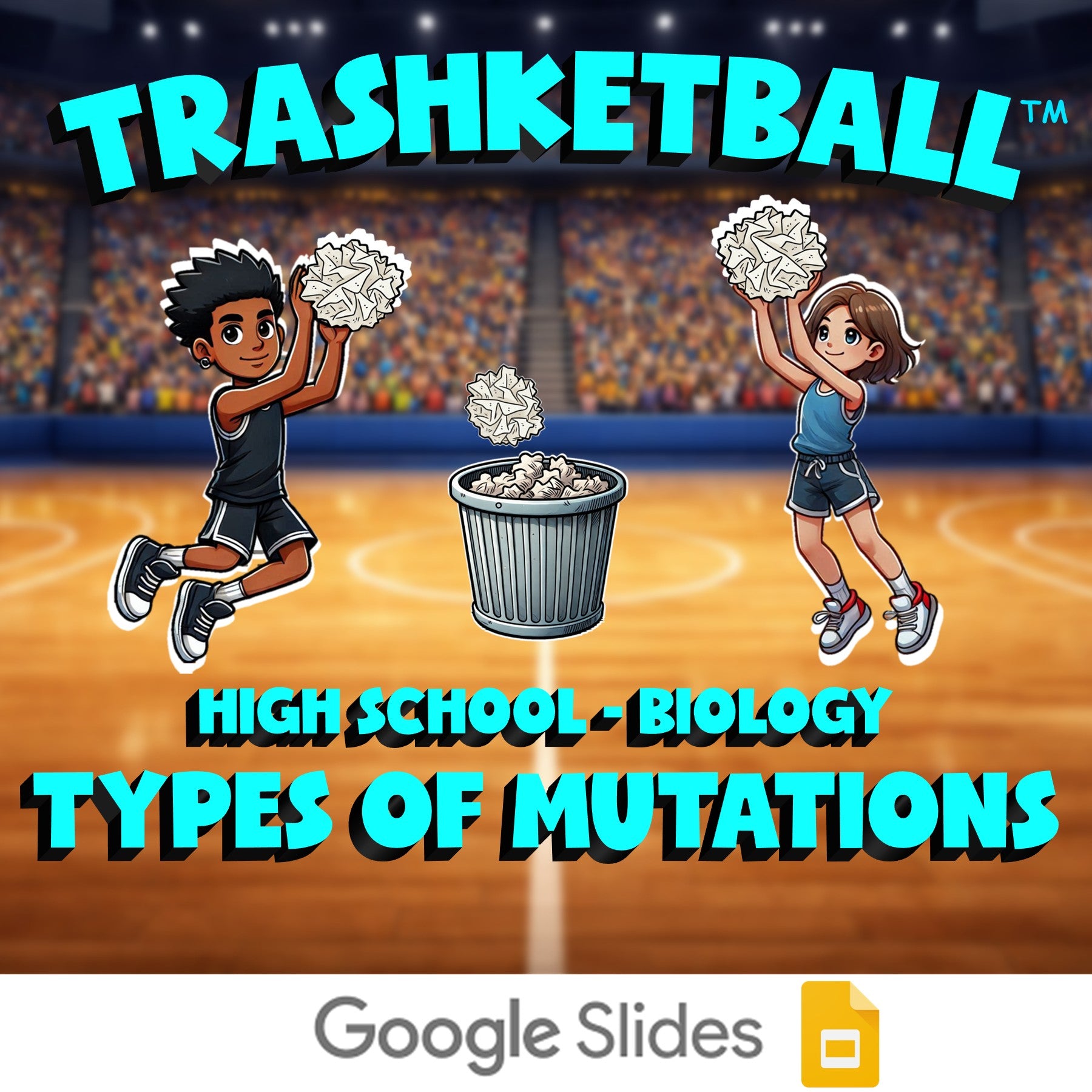 Types of Mutations TRASHKETBALL Science Game - No Prep Biology Review Activity