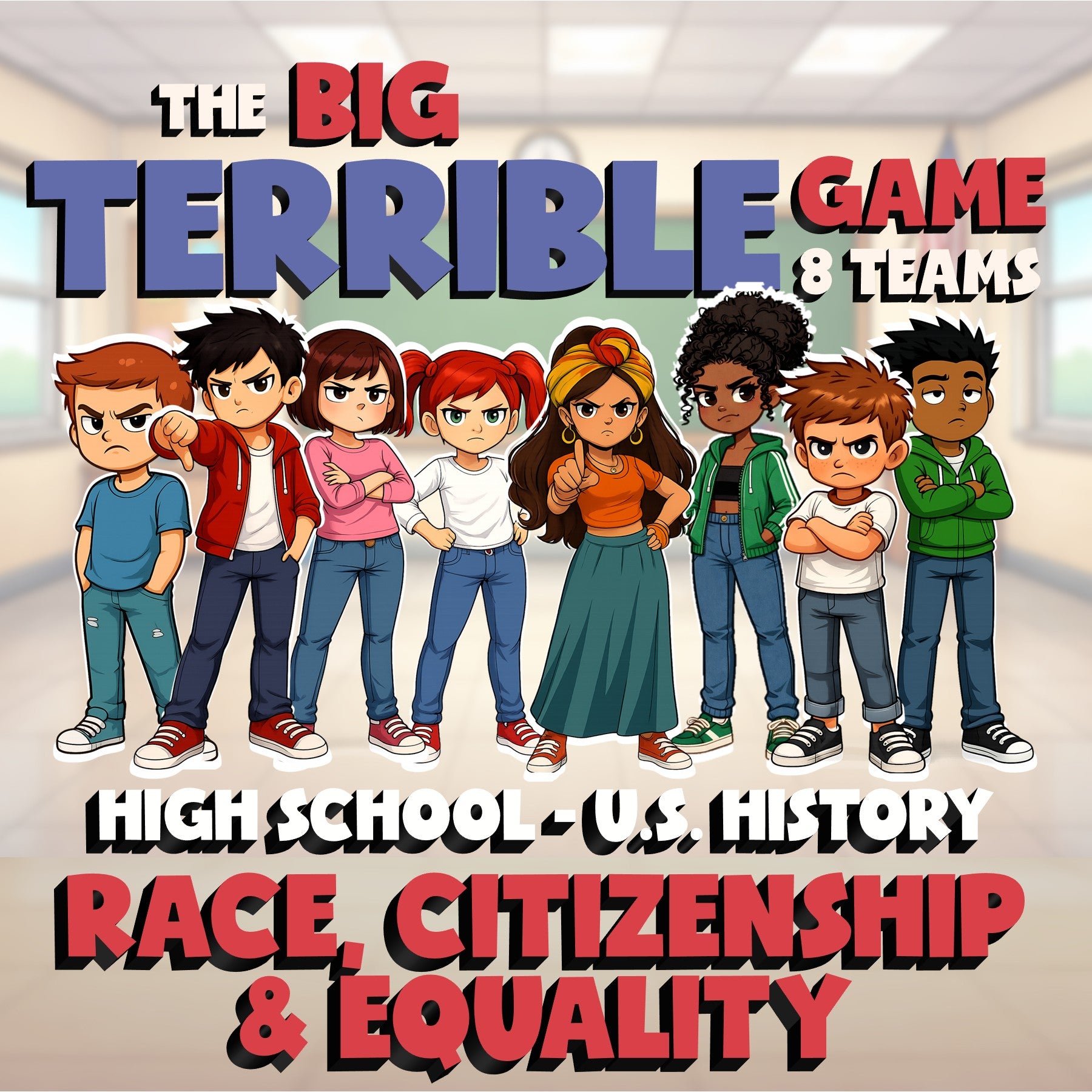 Race, Citizenship & Equality BIG TERRIBLE GAME - No Prep U.S. History Review