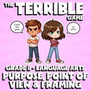 Purpose, Point of View & Framing THE TERRIBLE GAME - No Prep Grade 11 ELA Review