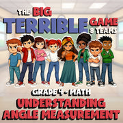 Understanding Angle Measurement BIG TERRIBLE GAME - No Prep Grade 4 Math Review