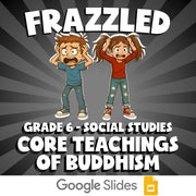 Core Teachings of Buddhism FRAZZLED Socials Game - No Prep Grade 6 Review