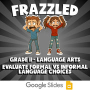 Evaluate Formal vs Informal Language Choices FRAZZLED ELA Game - Grade 11