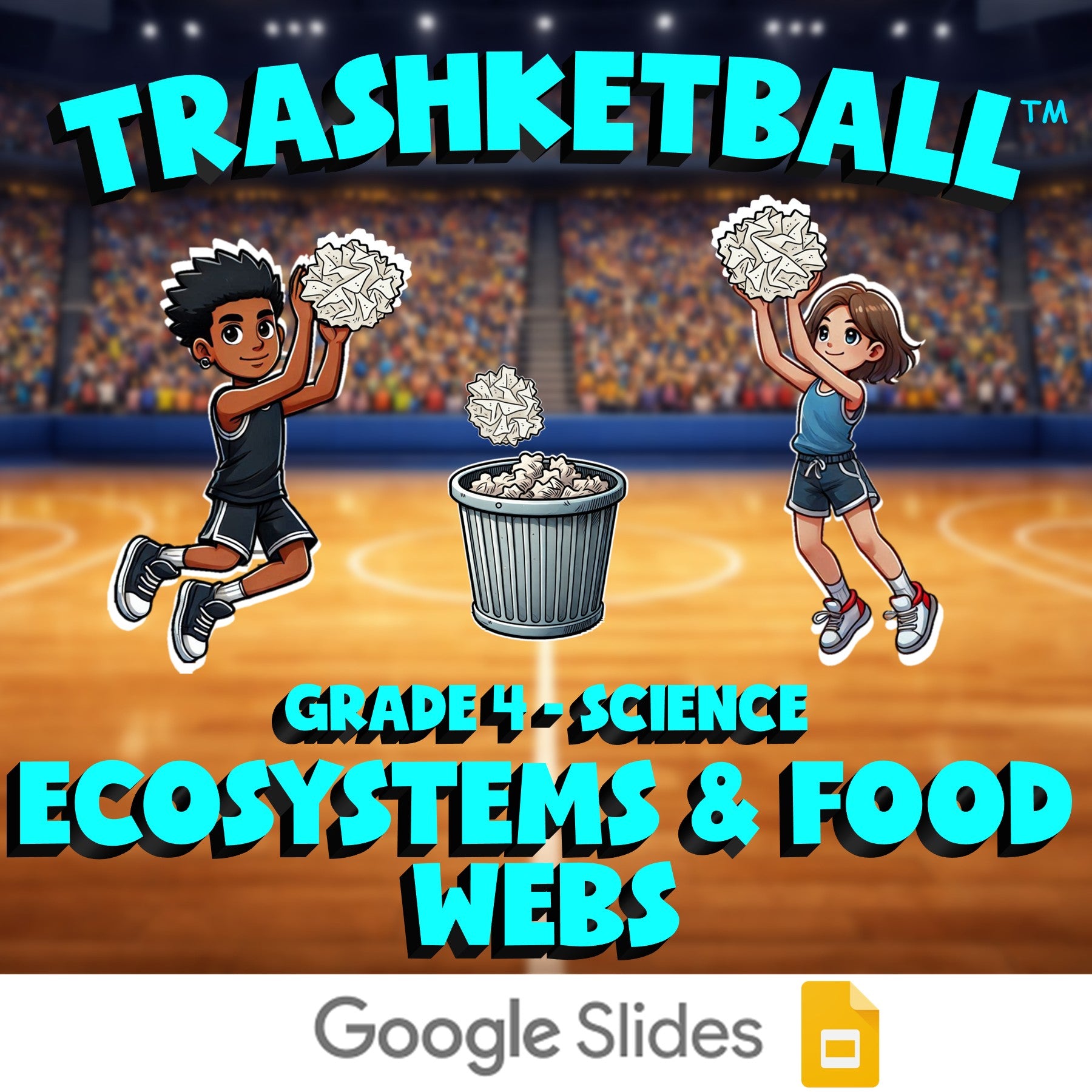 Ecosystems & Food Webs TRASHKETBALL Science Game - No Prep Grade 4 Review