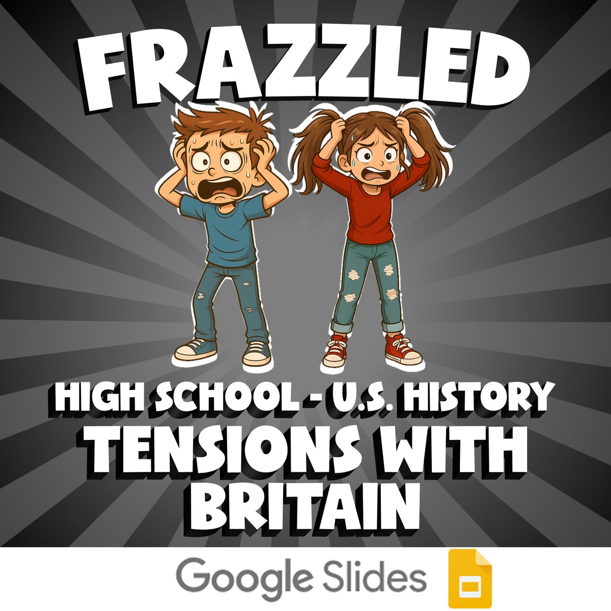 Tensions with Britain FRAZZLED U.S. History Game - No Prep Review Activity