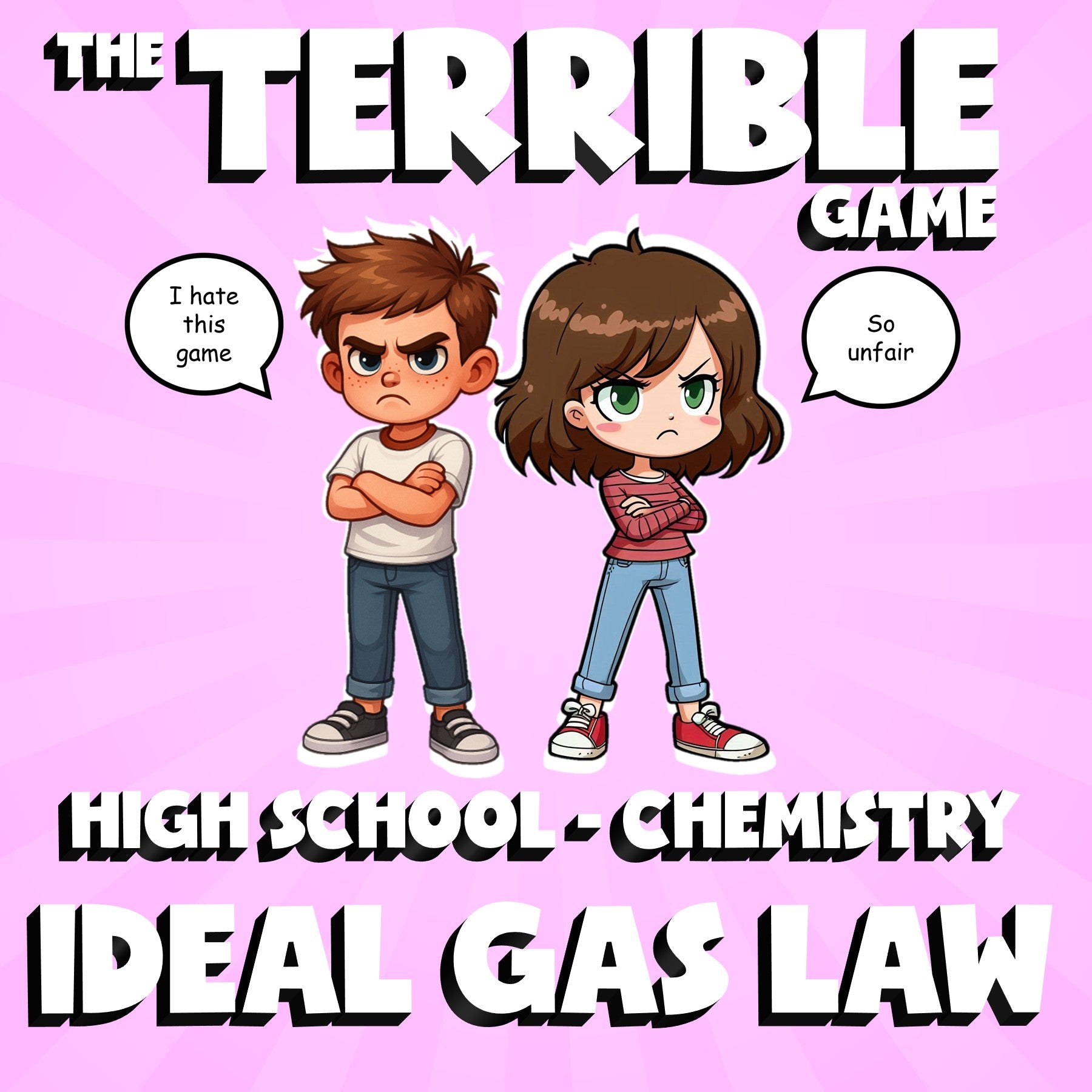 Ideal Gas Law THE TERRIBLE GAME - No Prep Chemistry Science Review Activity