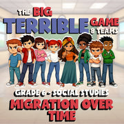 Migration Over Time BIG TERRIBLE GAME - No Prep Grade 6 Socials Review Activity