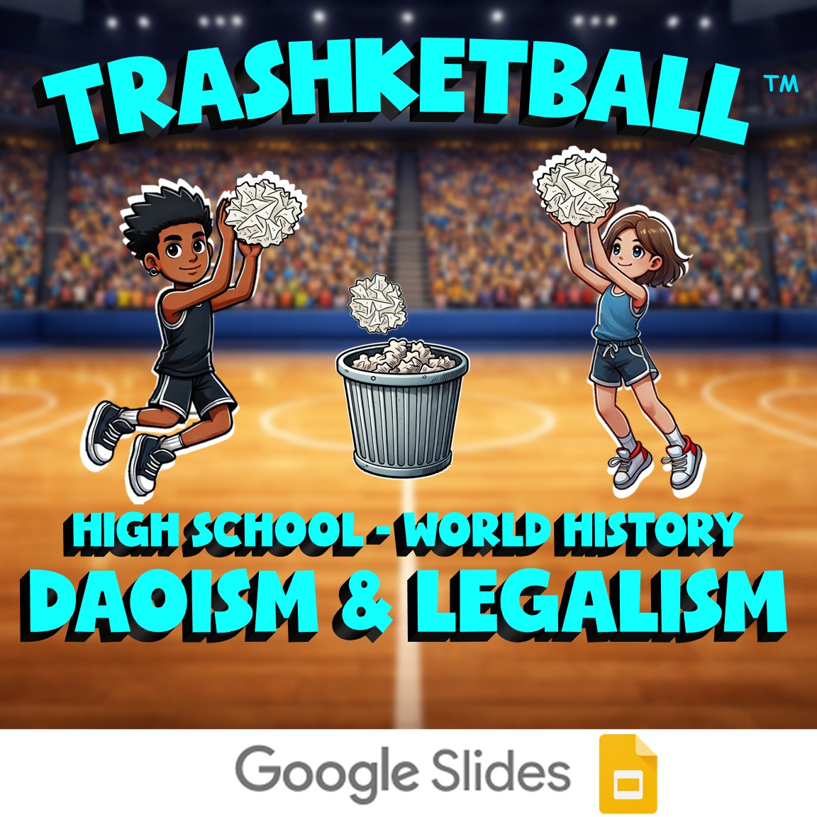 Daoism & Legalism TRASHKETBALL Game - No Prep World History Review Activity