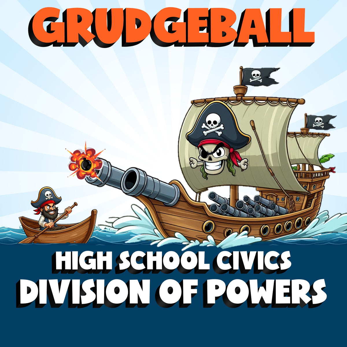 Division of Powers GRUDGEBALL Civics Game - No Prep Review Activity