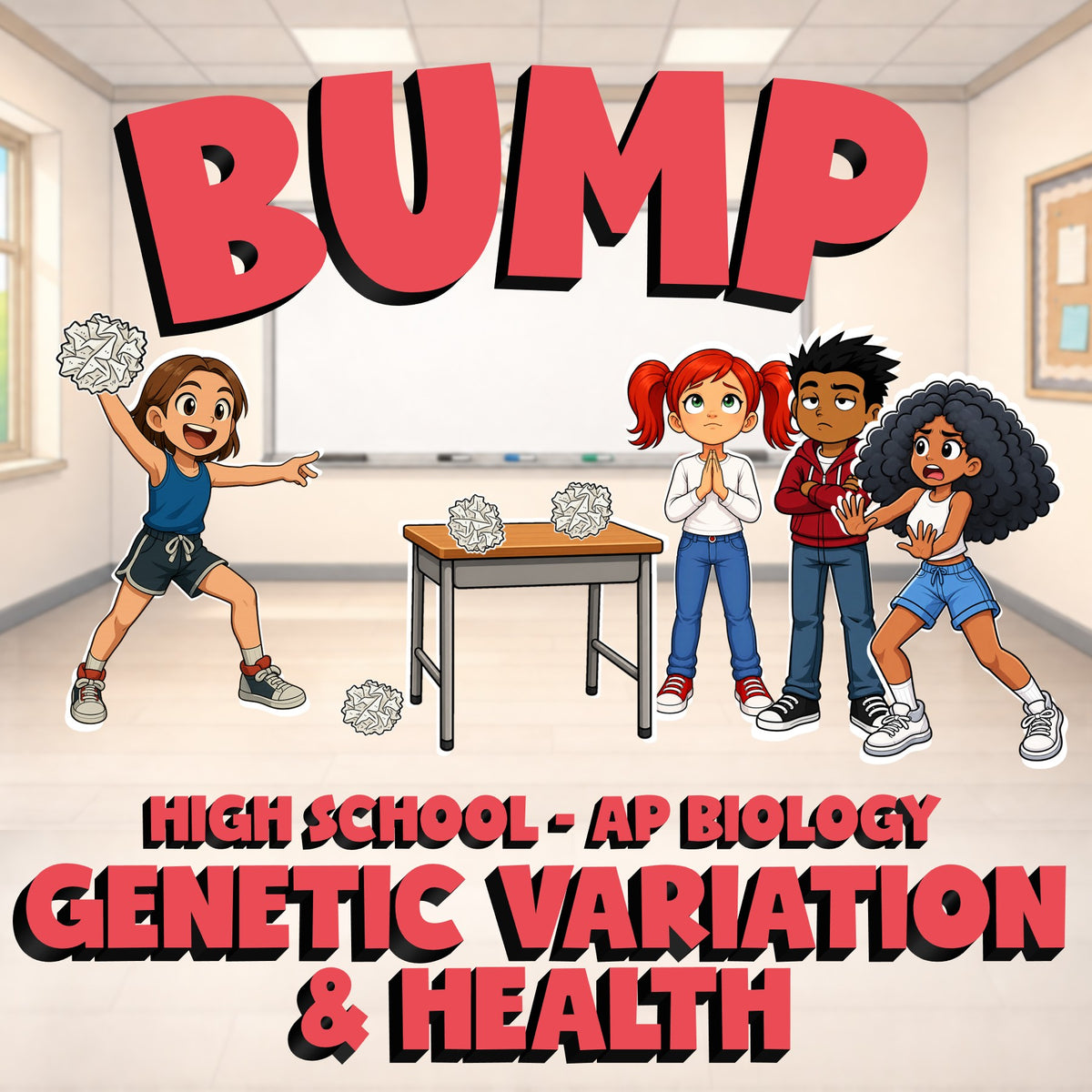 Genetic Variation & Health BUMP Science Game - No Prep AP Biology Review