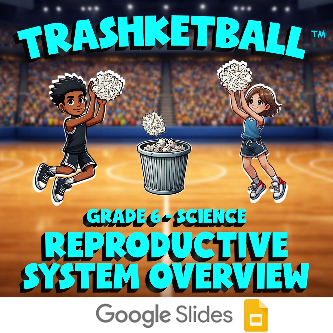 Reproductive System Overview TRASHKETBALL Science Game - No Prep Grade 6 Review