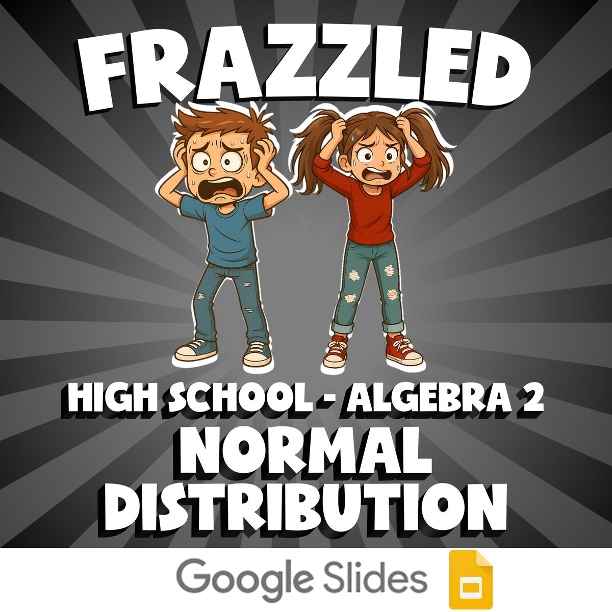 Normal Distribution FRAZZLED Math Game - No Prep Algebra 2 Review Activity