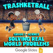 Solving Real world Problems TRASHKETBALL Science Game - No Prep Grade 3 Review