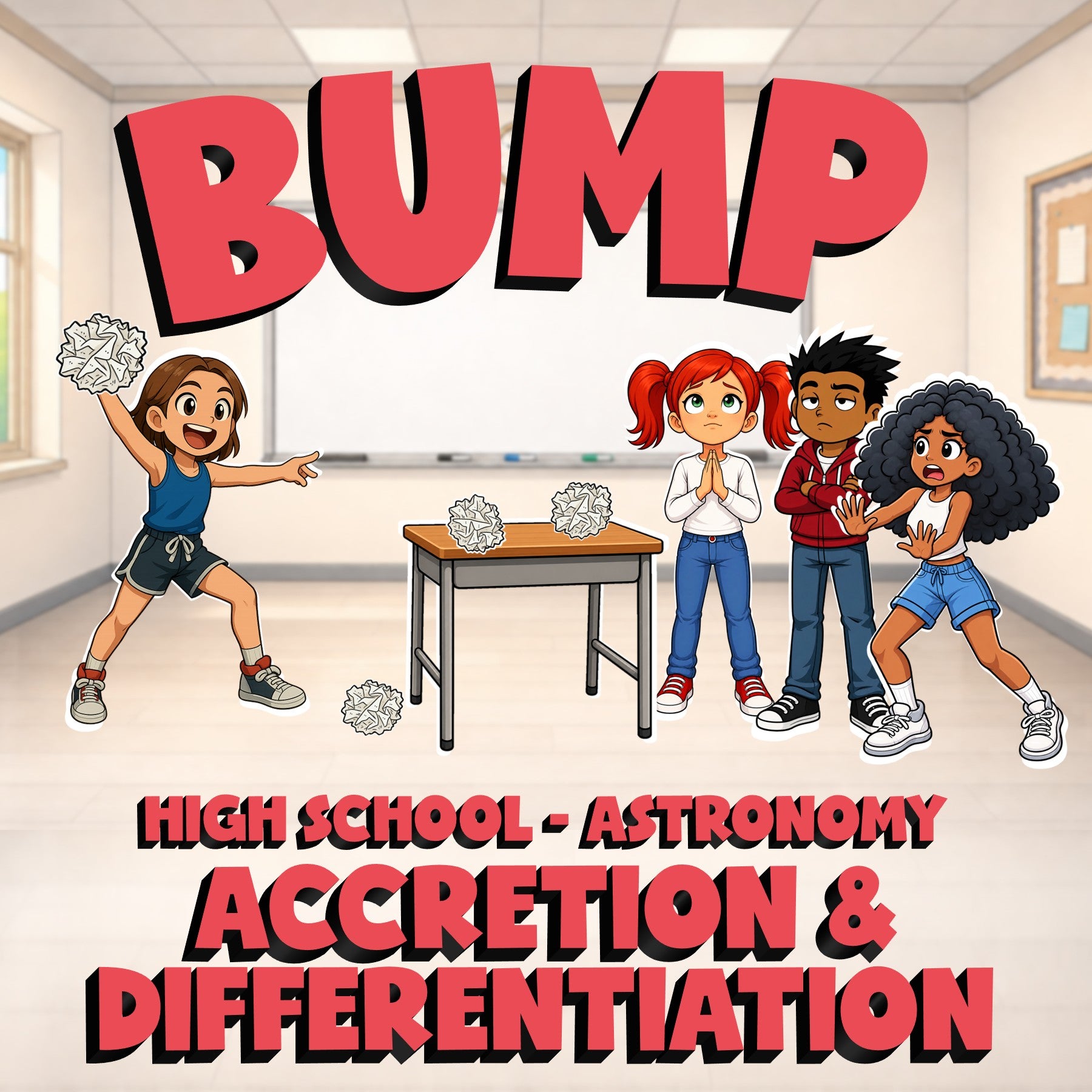 Accretion & Differentiation BUMP Science Game - No Prep Astronomy Review