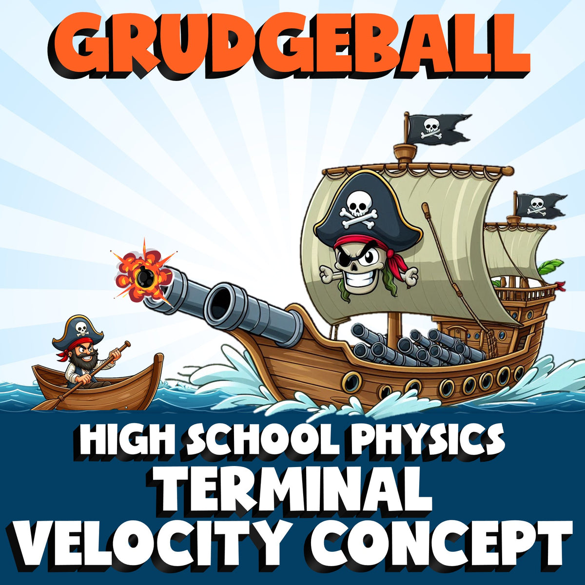 Terminal Velocity Concept GRUDGEBALL Science Game - No Prep Physics Review
