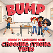 Choosing Strong Verbs BUMP ELA Game - No Prep Grade 9 Review Activity