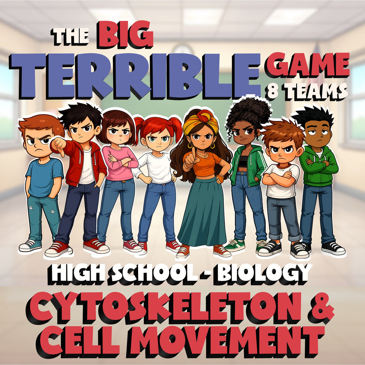 Cytoskeleton & Cell Movement BIG TERRIBLE GAME - No Prep Biology Science Review