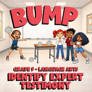 Identify Expert Testimony BUMP ELA Game - No Prep Grade 9 Review Activity