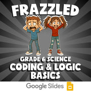Coding & Logic Basics FRAZZLED Science Game - No Prep Grade 6 Review Activity
