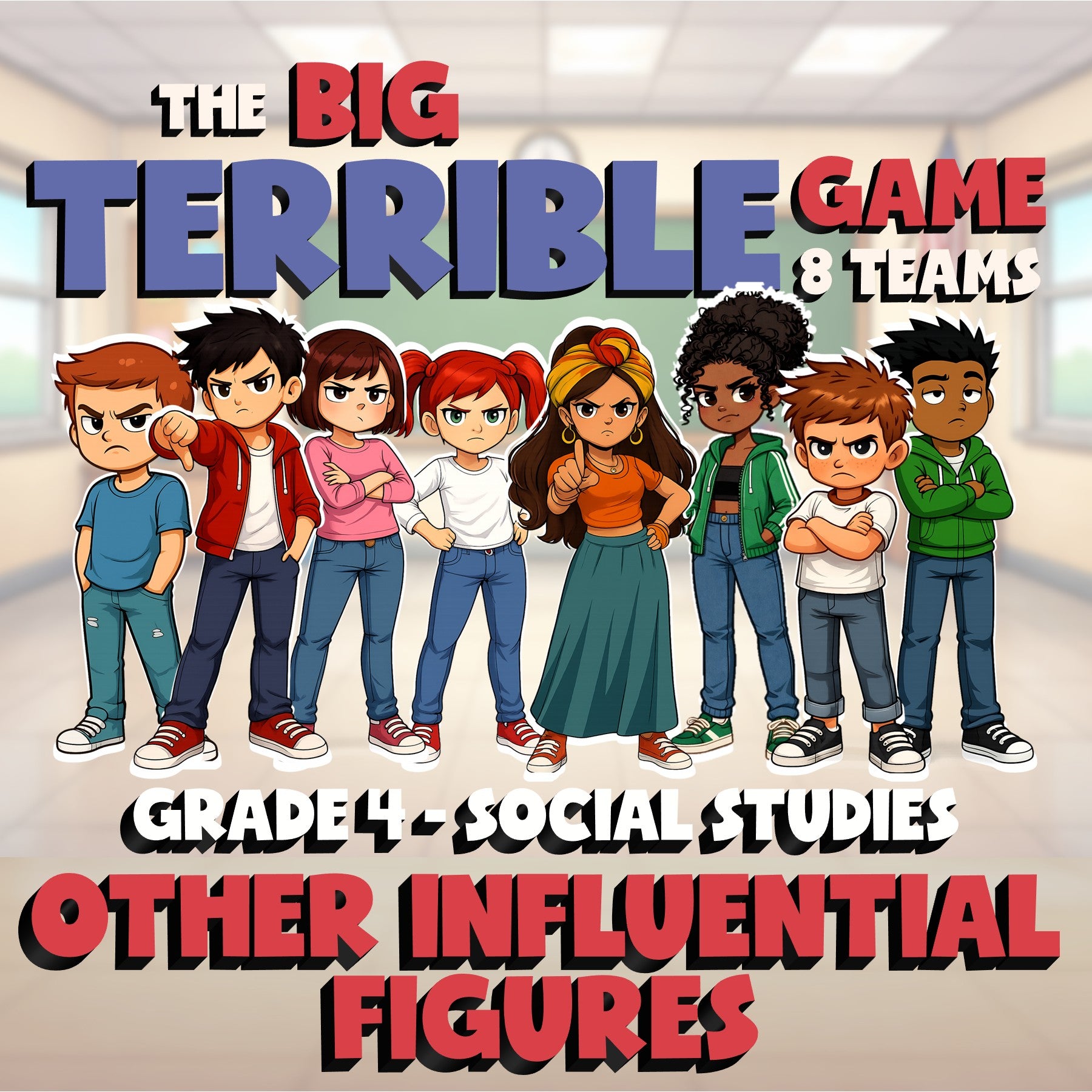 Other Influential Figures BIG TERRIBLE GAME - No Prep Grade 4 Socials Review